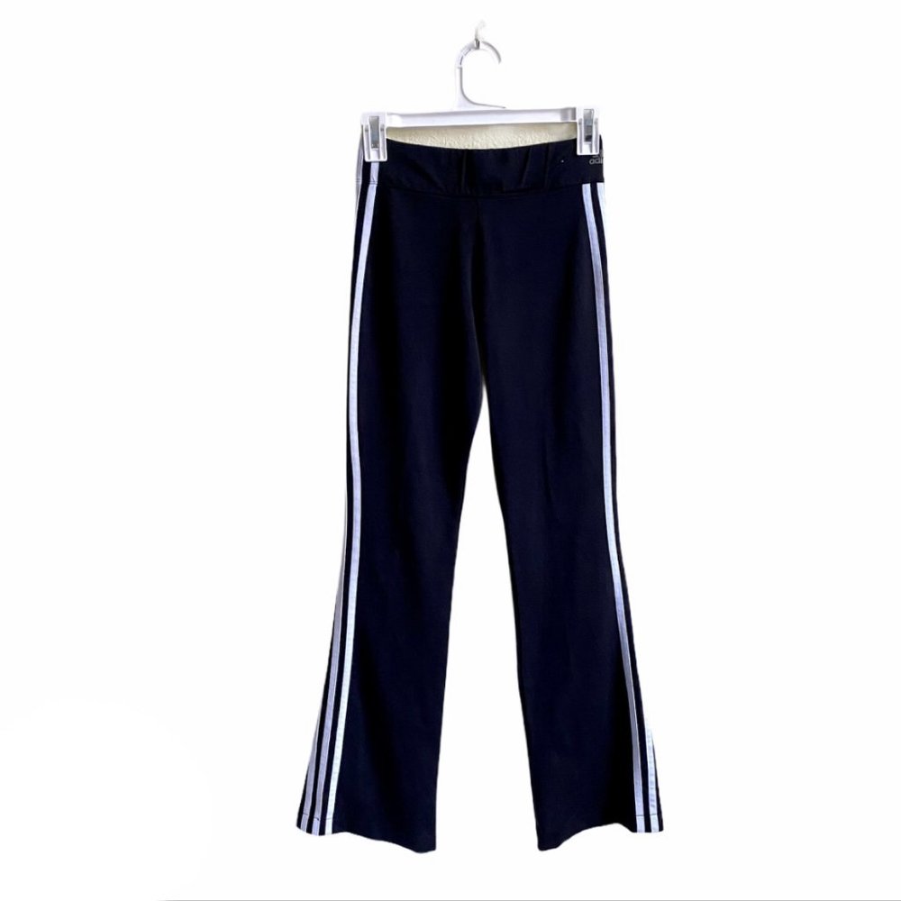 Adidas Three Stripe Stretch Bootcut Yoga Pants S
